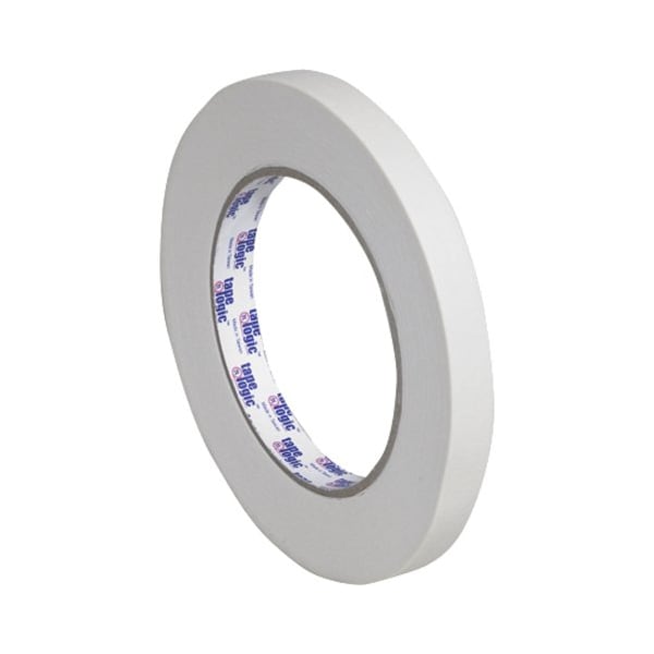 Tape Logic Masking Tape, 1/2x60 yd., Natural, PK12, 1/2" W x 60 yds L, Natural, 12 PK T933220012PK - main